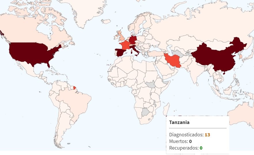 ACTUALIDAD CASOS COVID-19 AFRICA. CORONAVIRUS TANZANIA  PRIMER PACIENTE RECUPERADO.CANCELACIONES VUELOS AFRICA